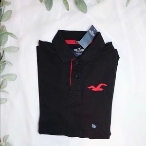 Red And Black Hollister Polo